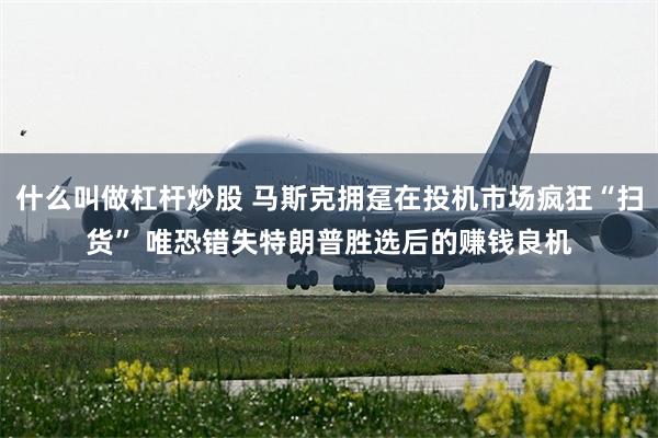 什么叫做杠杆炒股 马斯克拥趸在投机市场疯狂“扫货” 唯恐错失特朗普胜选后的赚钱良机