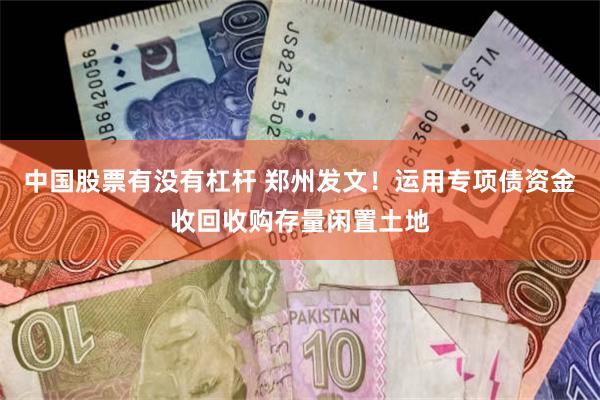 中国股票有没有杠杆 郑州发文！运用专项债资金收回收购存量闲置土地