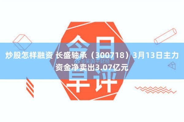 炒股怎样融资 长盛轴承（300718）3月13日主力资金净卖出3.07亿元