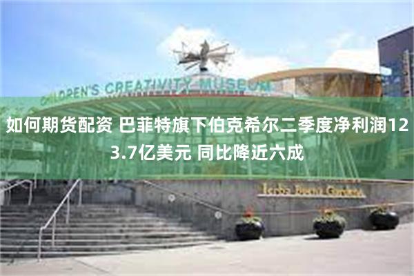 如何期货配资 巴菲特旗下伯克希尔二季度净利润123.7亿美元 同比降近六成